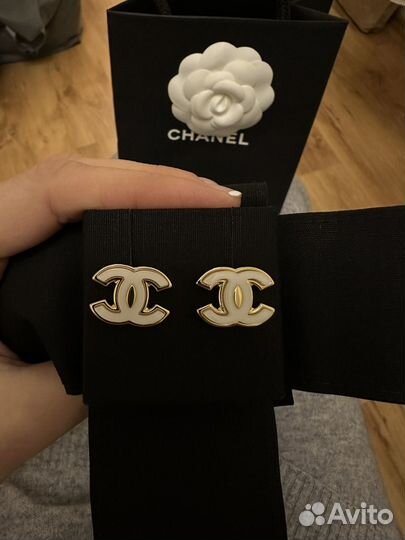 Серьги chanel оригинал