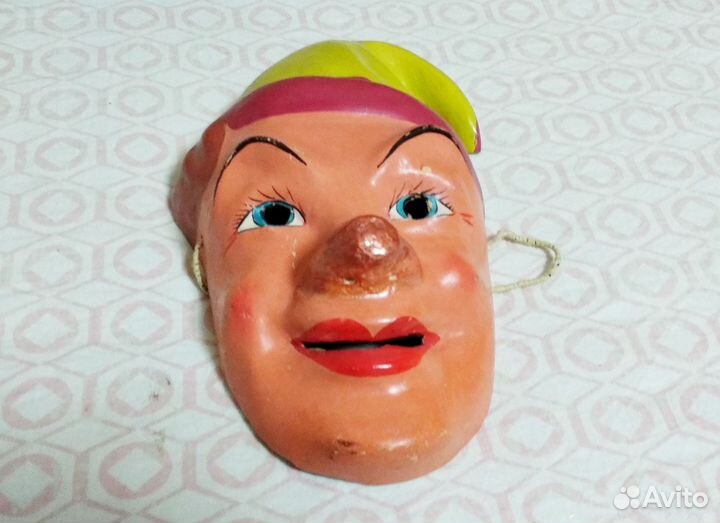 Маска клоуна новогодняя СССР