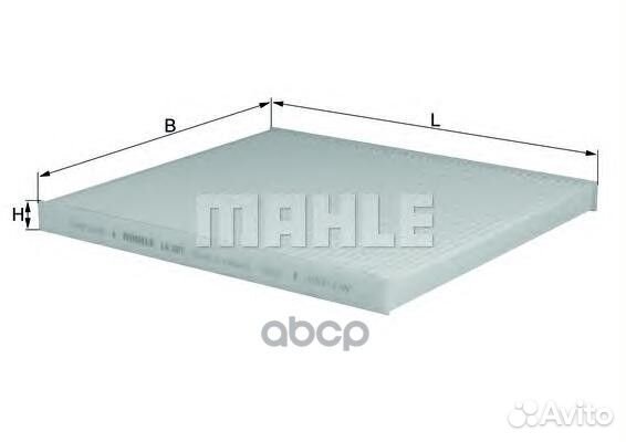 Фильтр салонный la301 Mahle/Knecht