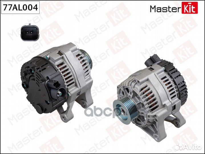 Генератор peugeot 206 (14V 70A) Masterkit 77AL004