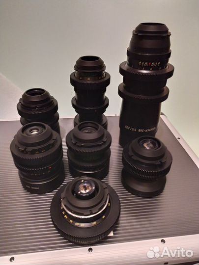 Комплект 7 Объективов с байонетом пл PL