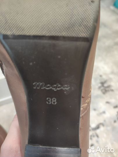 Ботильоны натуральная кожа 38