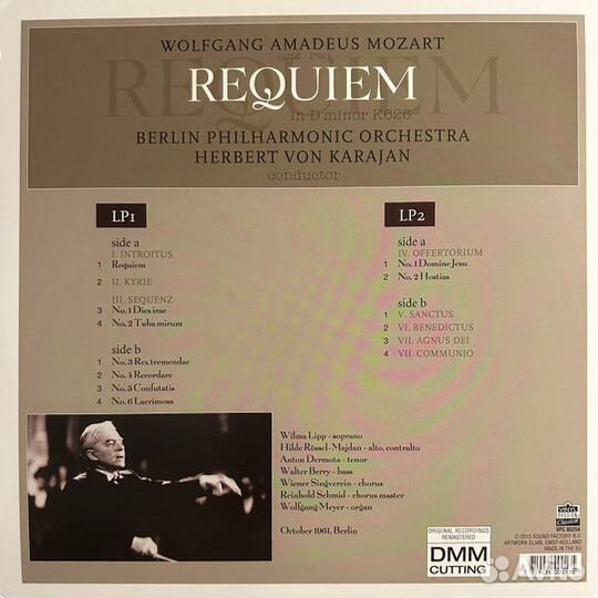 Mozart, W.A. Requiem Berliner Philharmoniker (2LP)