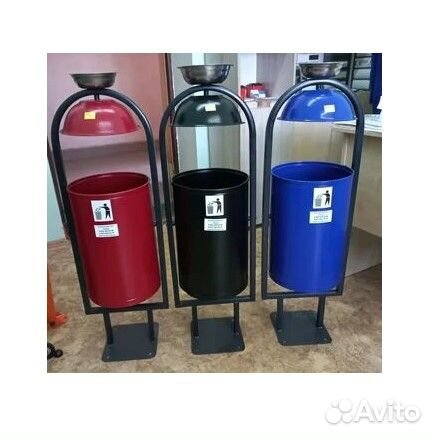 Урна металлическая с пепельницей