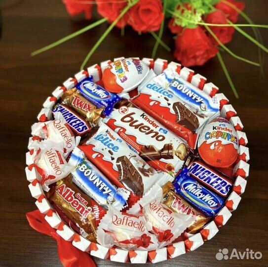 Сладкие букеты из конфет