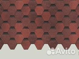 Гибкая черепица Docke Карат Красный а