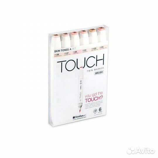 Спиртовые Маркеры Brush 6 цветов