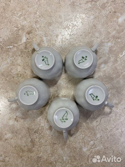 Фарфоровые кофейные чашки Дулёво