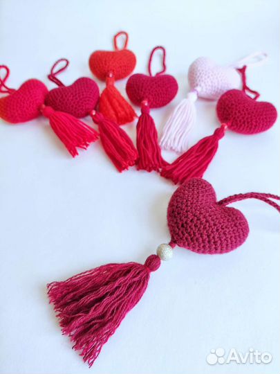 Брелок-подвеска Сердце ручной работы