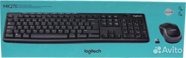 Комплект (клавиатура+мышь) беспроводной Logitech M