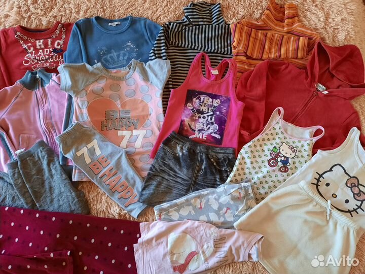 Вещи пакетом для девочки 122-128