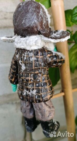 Ёлочная игрушка из ваты