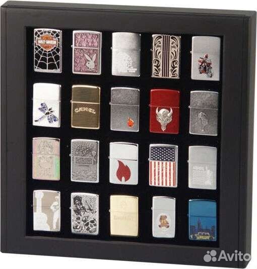 Витрины для зажигалок Zippo на 20 моделей