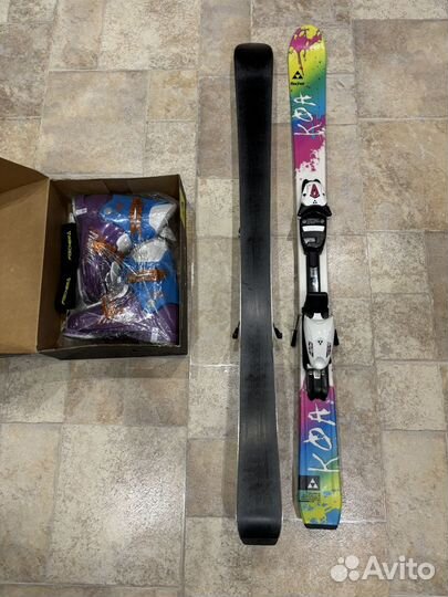 Горные лыжи детские 120 комплект