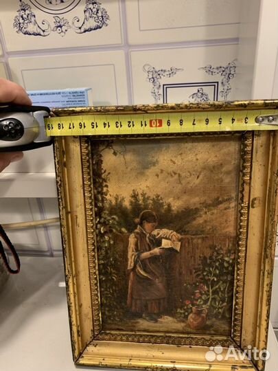 Старинная картина 19век