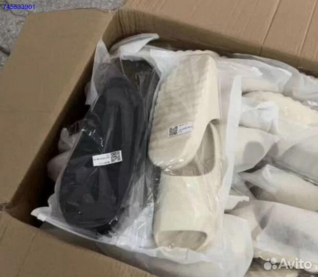 Тапочки Сланцы Adidas yeezy slide. Доставка