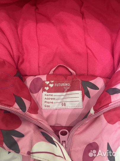 Демисезонный костюм 98 на девочку