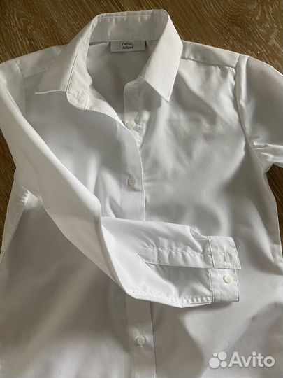 Рубашка белая на мальчика 146