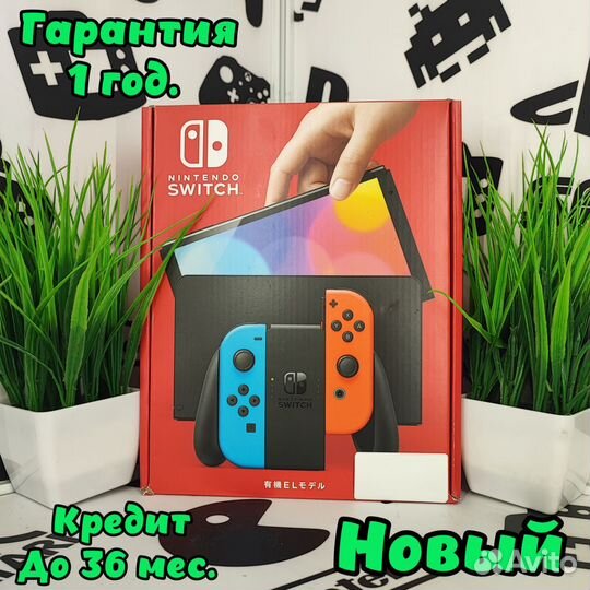 Nintendo Switch Oled Красно/Синий Япония NEW