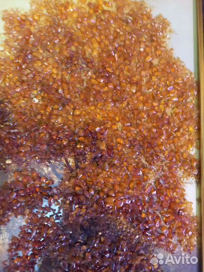 Картина янтарная большая