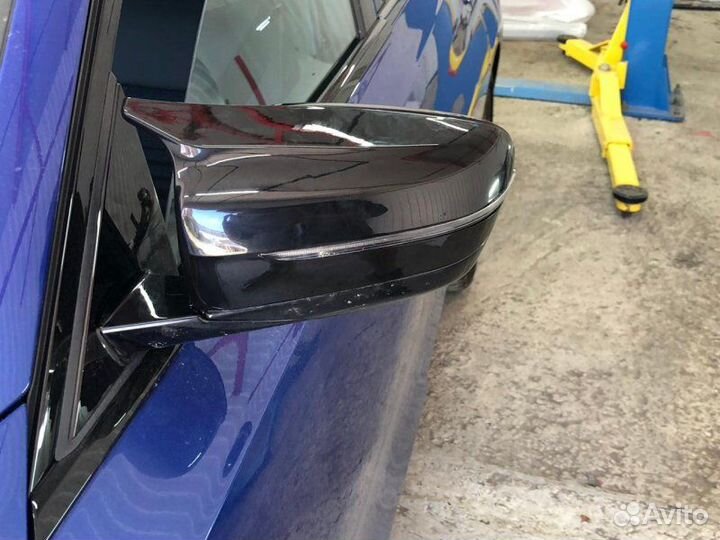 Крышки на зеркала в стиле М3 G20 черные Bmw