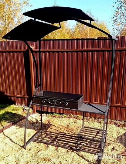 Мангал с печью