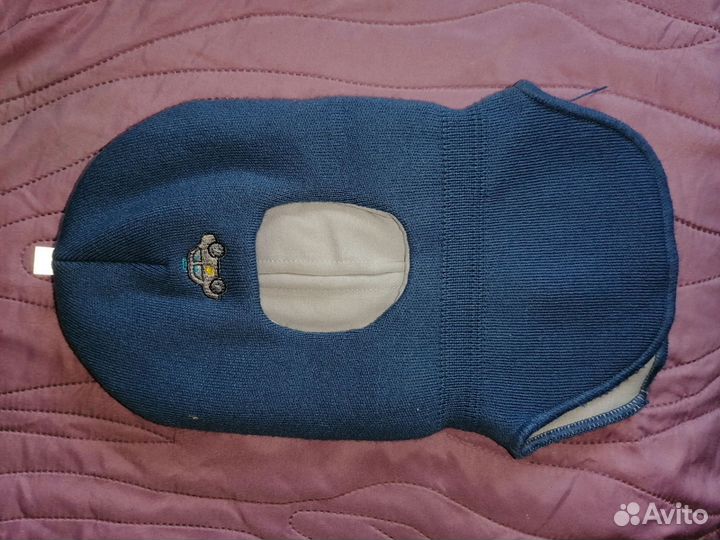 Шапка шлем на мальчика зимний