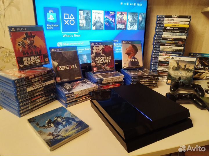 Sony playstation 4 + 68 игр