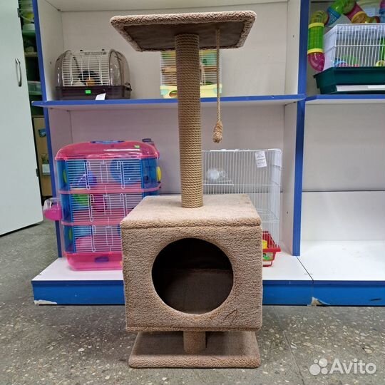 Домик для кошки с когтеточкой