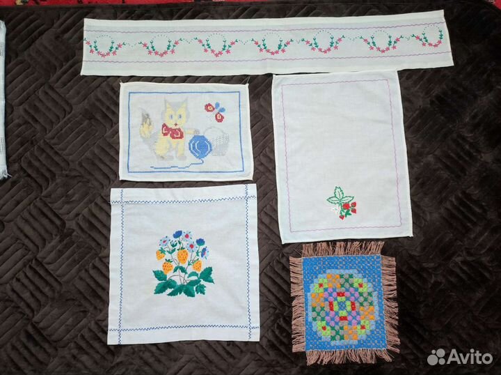 Салфетки ручная работа (вышивка)