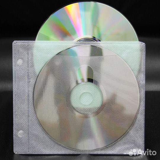 Конверты 2-сторонние для CD/DVD белые 48 штук