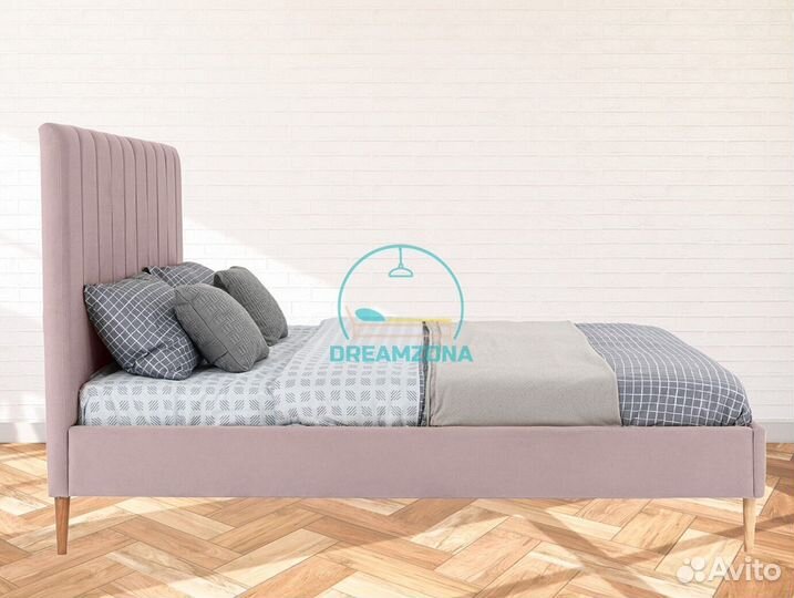 Кровать Сиера с мягким изголовьем под заказ