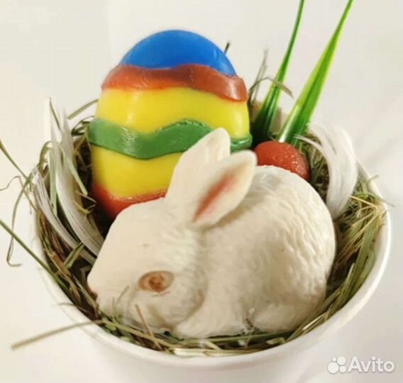 Форма для выпечки и отливки, силикон, кролик.Новая