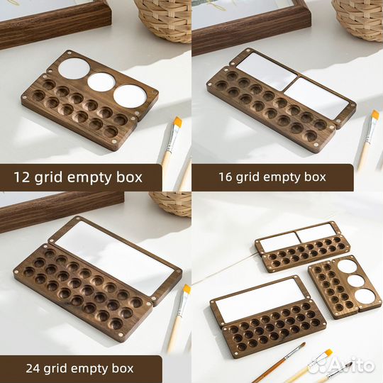 Новая Деревянная палитра пенал для акварели