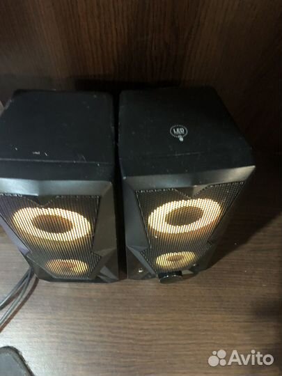 Колонки для компьютера dexp 2x3вт с подсветкой