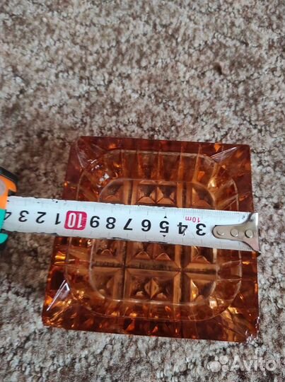 Пепельница СССР стекло