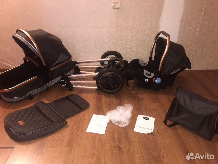 Коляска 2 в 1 новая трансформер с сумкой для мамы