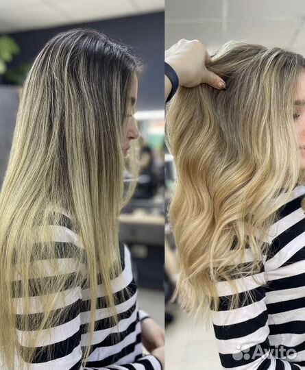 Сложное окрашивание, окрашивание волос