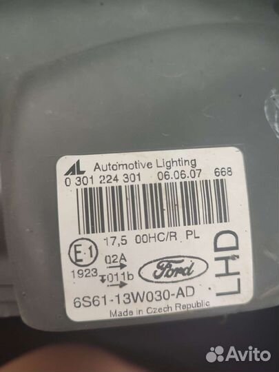 Фара ford fiesta mk5