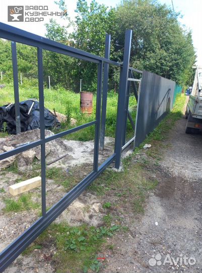 Ворота откатные с установкой под ключ