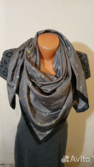 Женские шарфы и платки на весну шёлковые