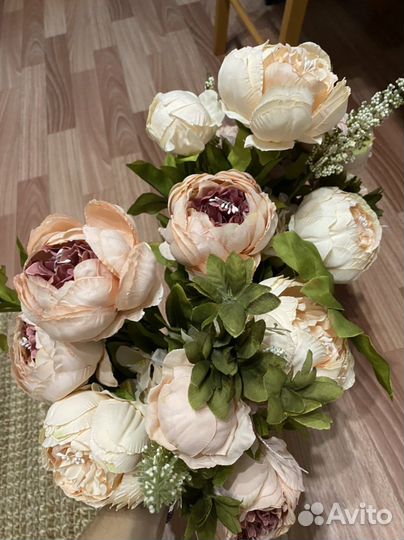 Home Decore. Букеты искуств пионов 2 шт