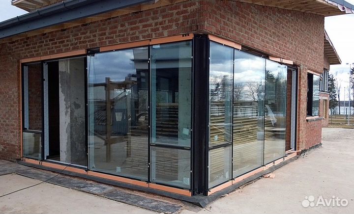 Алюминиевые двери и окна с установкой