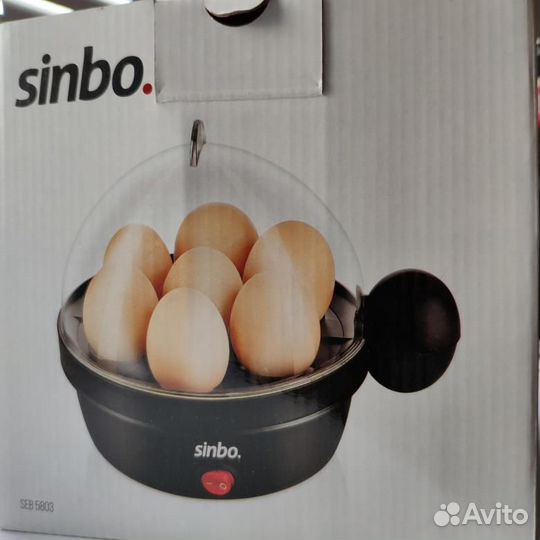 Яйцеварка Sinbo SEB 5803, черная, новая