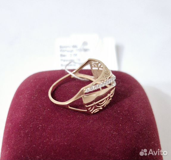 Золотое кольцо р.19 2.05гр