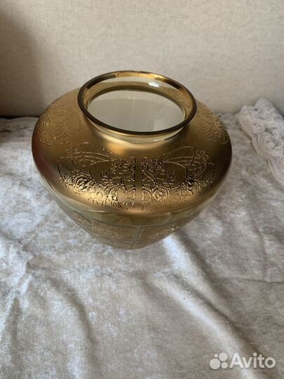 Ваза Чехия, Bohemia. Цветное стекло