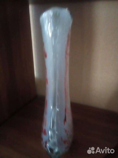 Стекло цветное хрусталь винтаж Ваза Флакон Графин