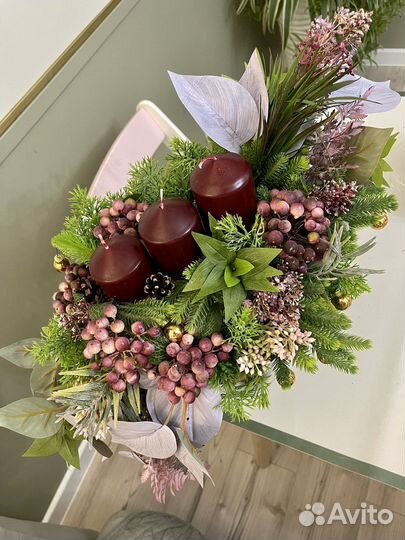 Новогодний подсвечник