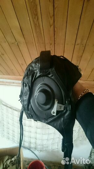 Шлемофон зимний, лётный шз-82 1988г.в