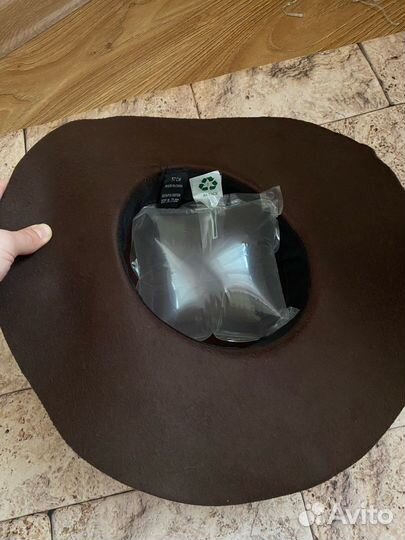 Шляпа женская дамская шоколадная фетровая